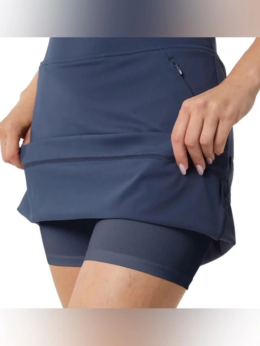 NWT  32 Degrees Women's Navy Stretch Skort - Casual Active Skirt Sz XS
